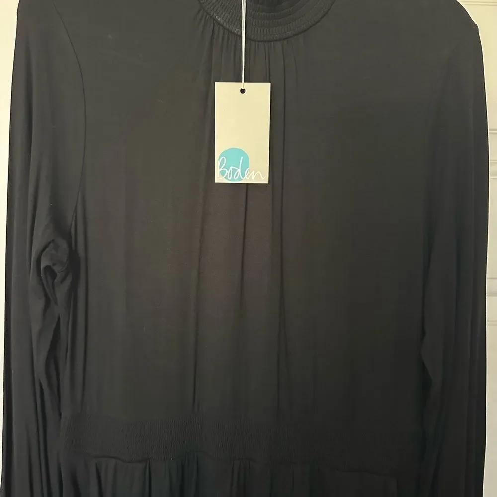NWT Boden long sleeve smock mock neck dress size 10L